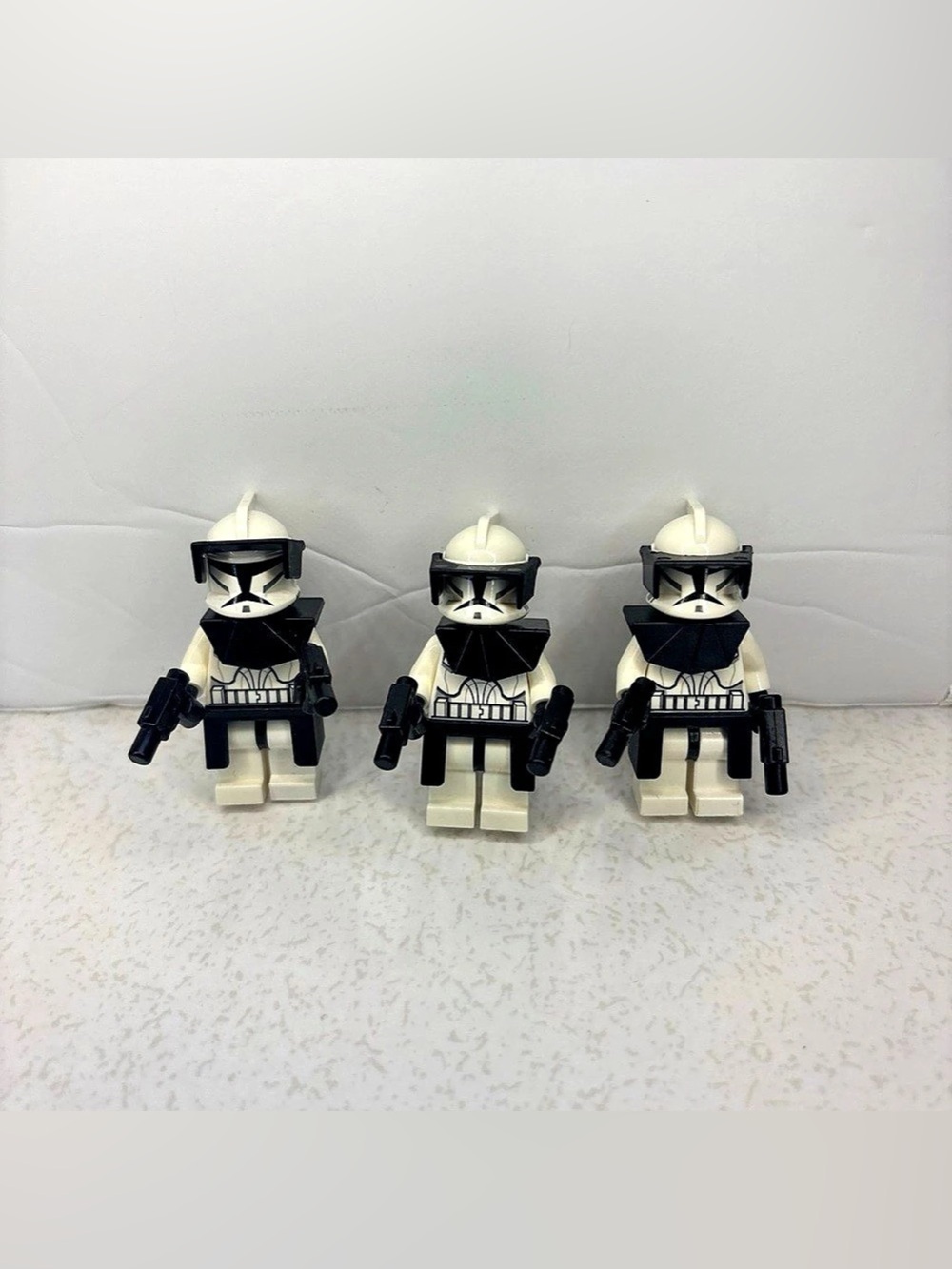 3 LEGO Star Wars Phase 1 Clone Trooper sw0223 - w/ Visor Pauldron Kama Blasters